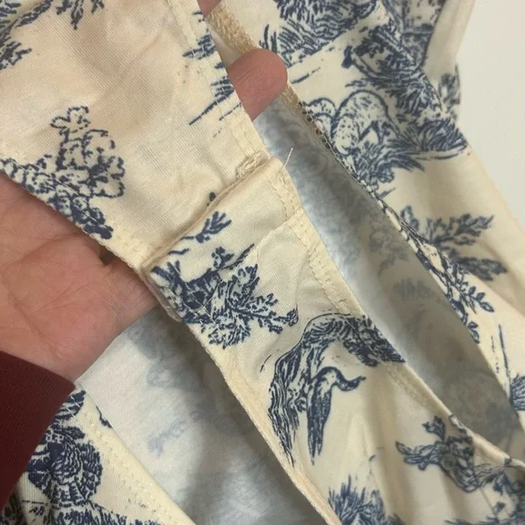 Cider Blue and Cream Printed Bodysuit - Picture 4 of 8